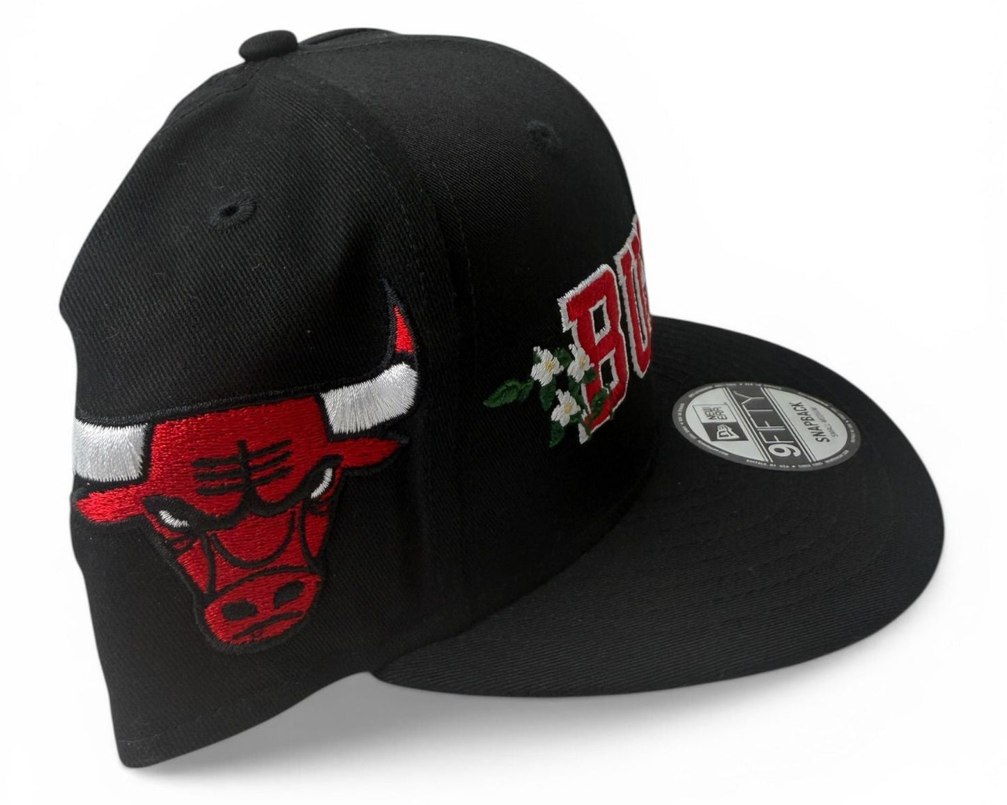 New Era Chicago Bulls 9FIFTY Snapback Floral – Schwarz