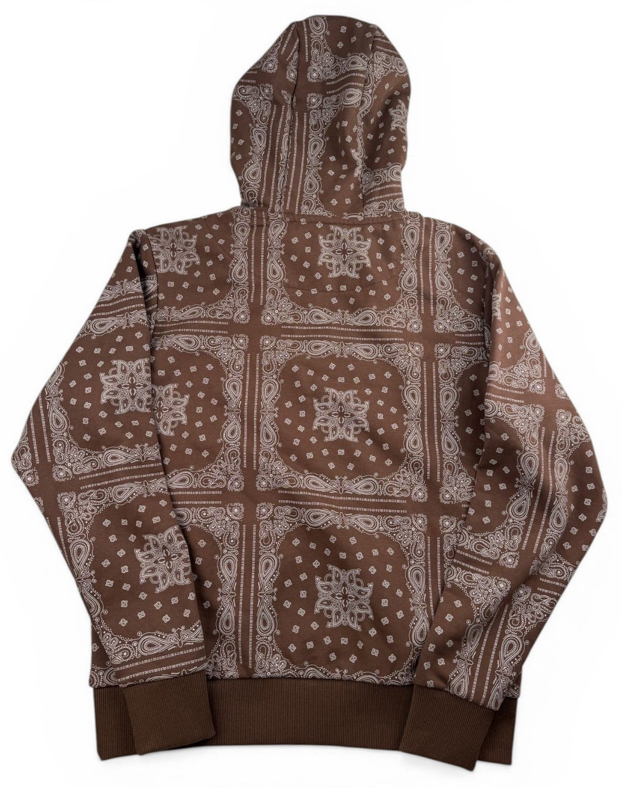 Karl Kani Small Signature Bandana Hoodie – Braun XS
