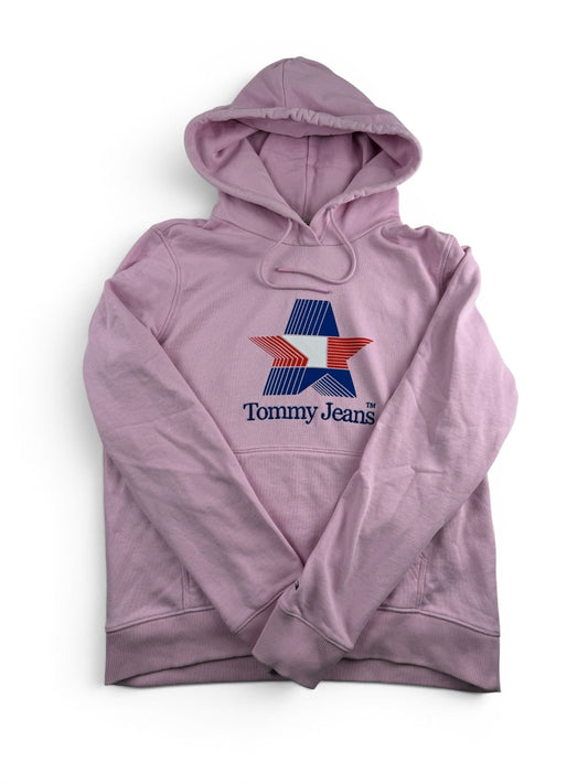Tommy Jeans Hoodie Star Logo Rosa