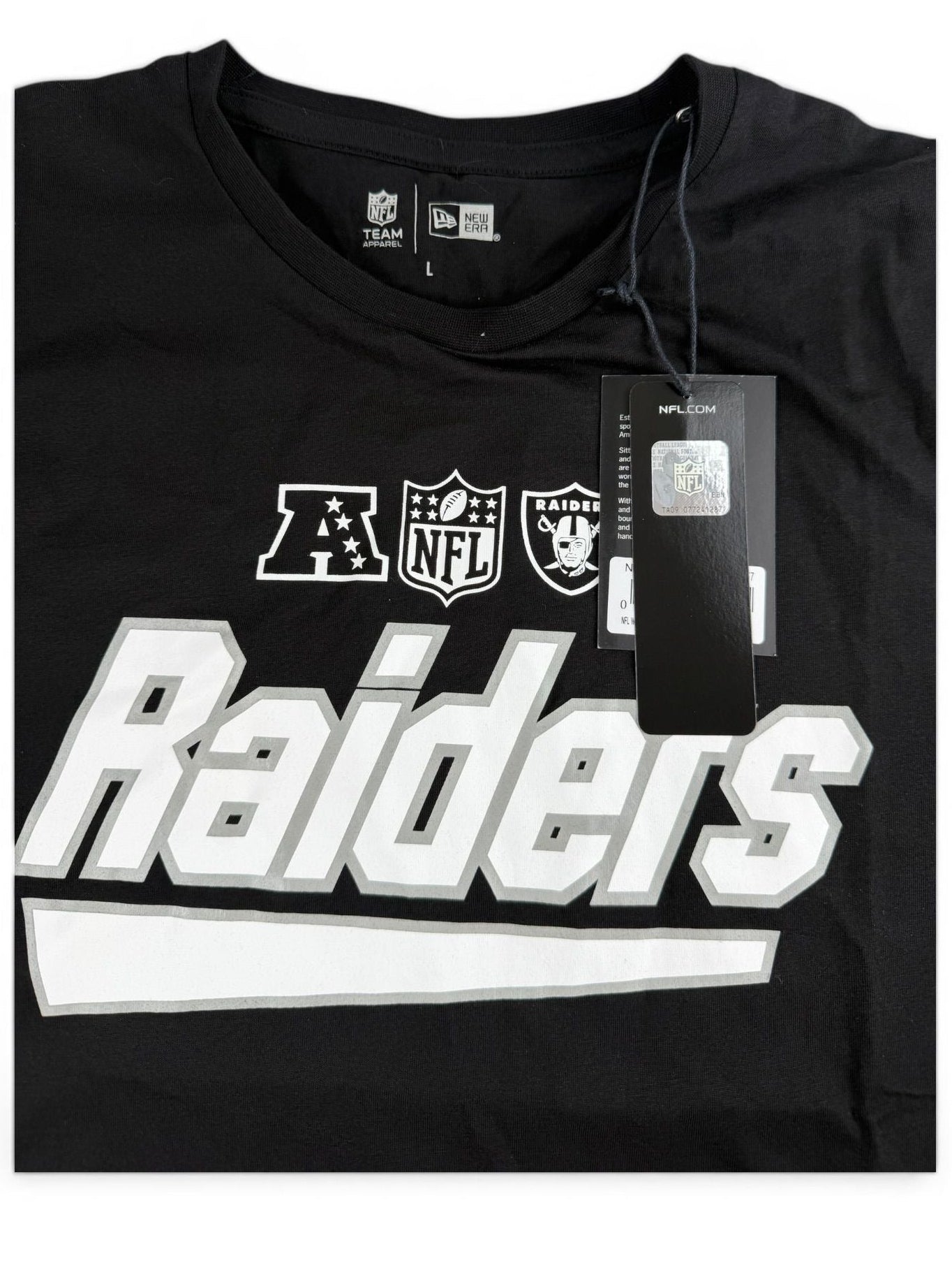 New Era NFL Las Vegas Raiders Script T-Shirt – Schwarz L