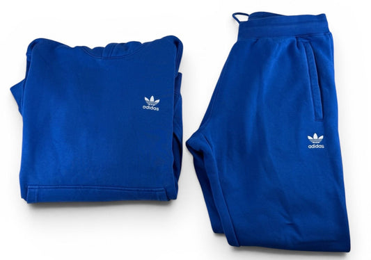 Adidas Originals Hoodie & Jogger Set – Blue (L)