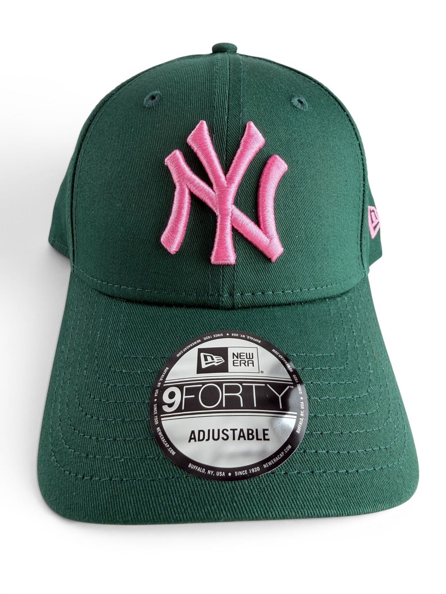 New Era 9FORTY NY Yankees Cap – Dark Green/Pink