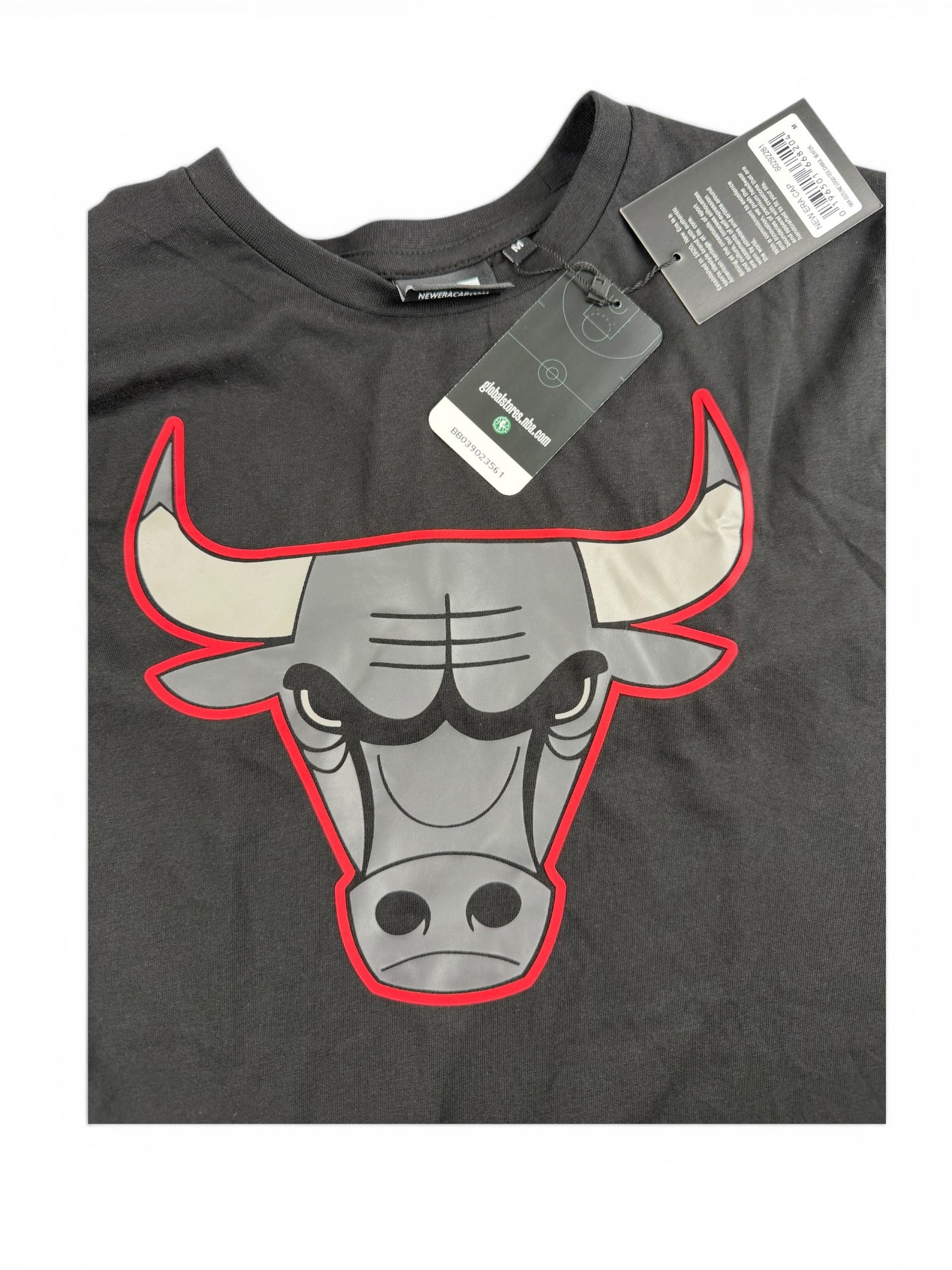 New Era NBA Chicago Bulls Logo T-Shirt – Schwarz M