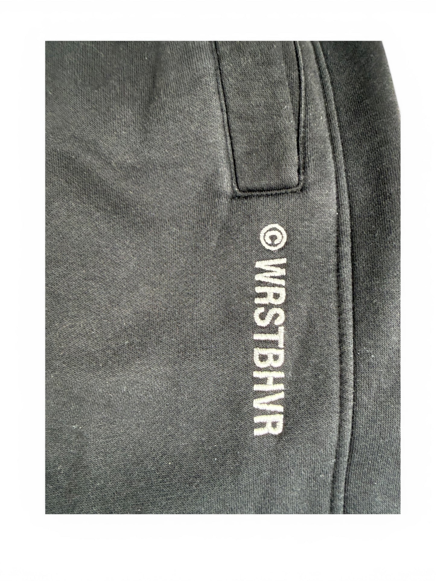WRSTBHVR Studio Straight Leg Jogginghose – Schwarz XL