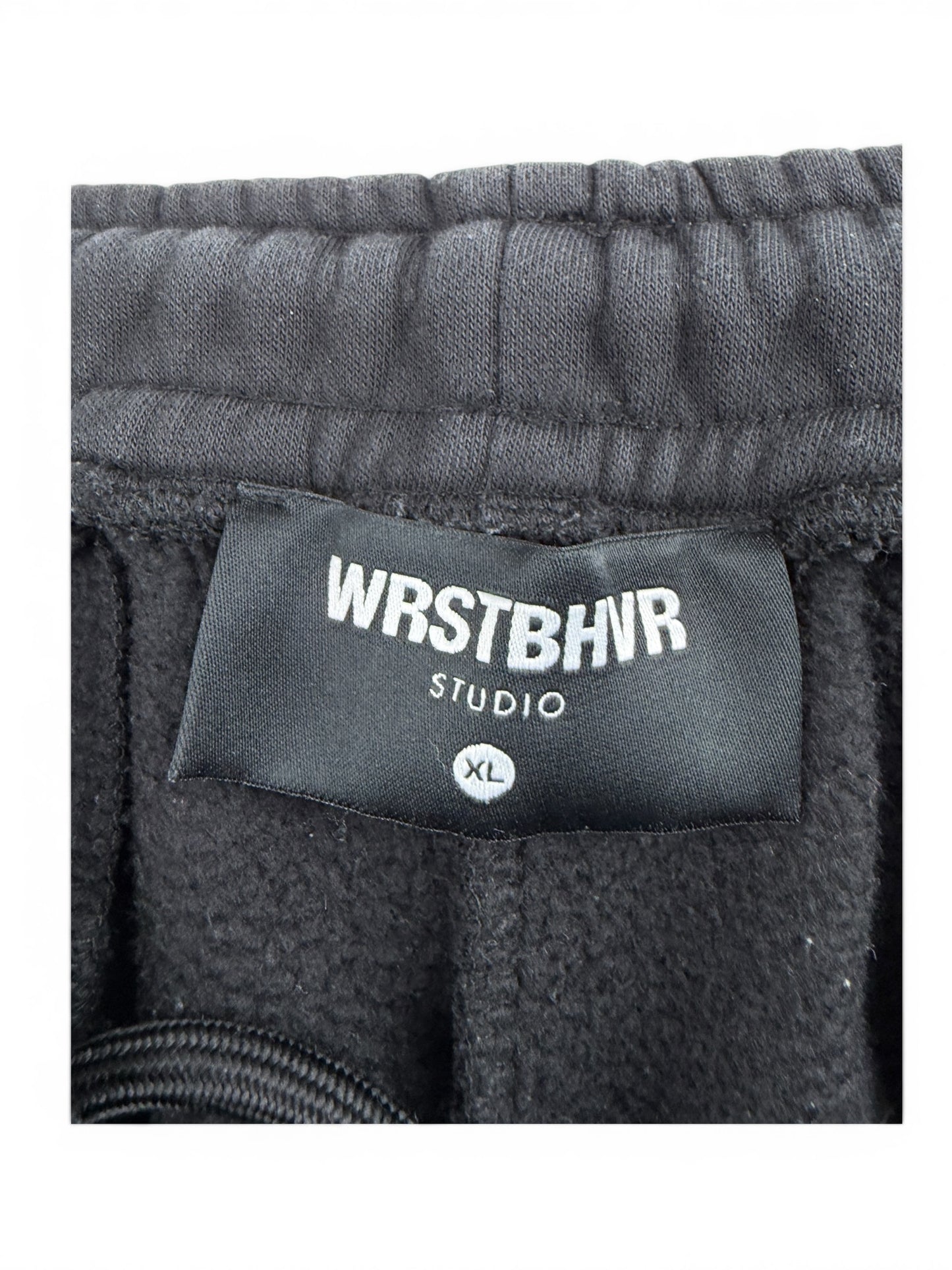 WRSTBHVR Studio Straight Leg Jogginghose – Schwarz XL