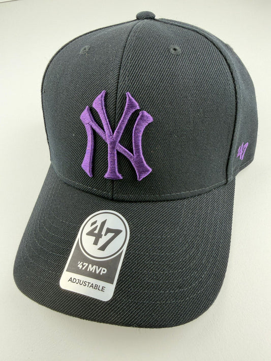 '47 Brand NY Yankees MVP Cap – Schwarz/Lila