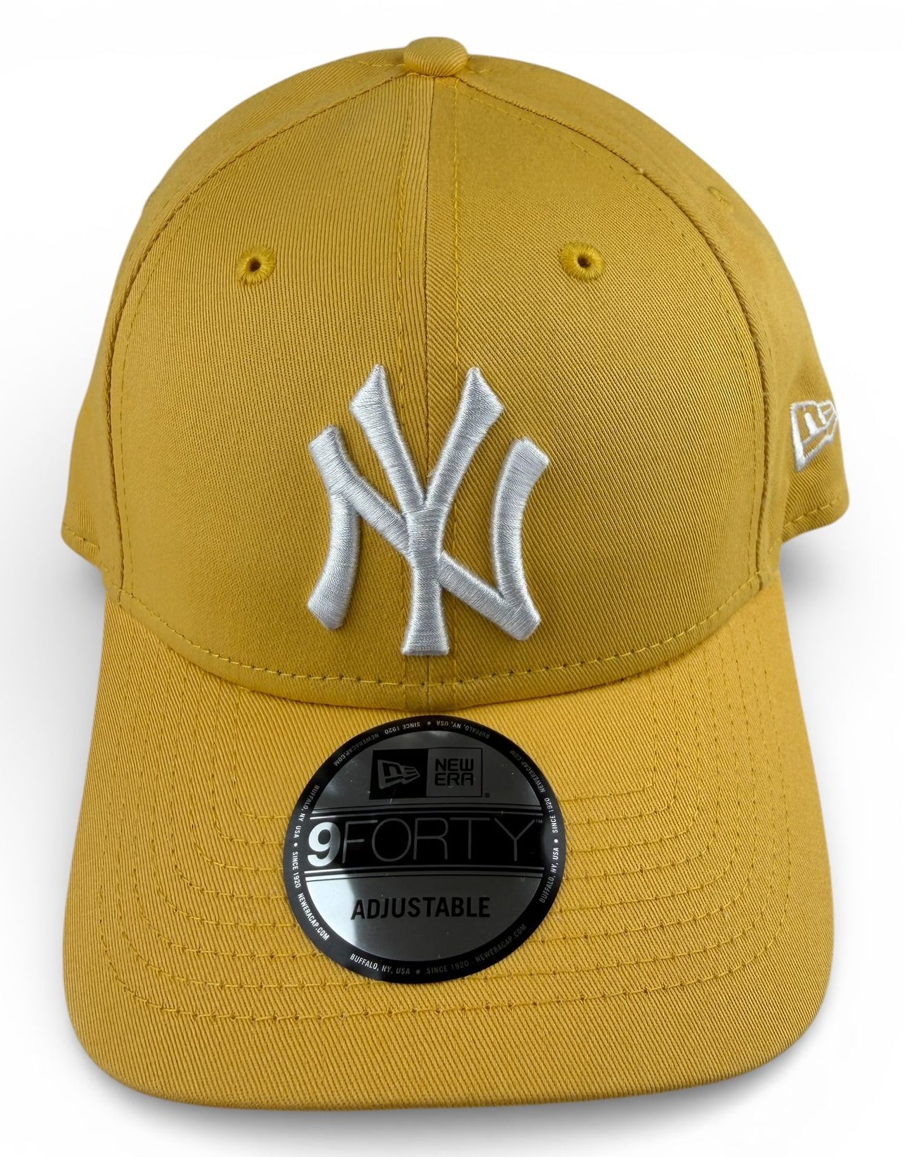 New Era 9FORTY NY Yankees League Essential Cap – Mustard