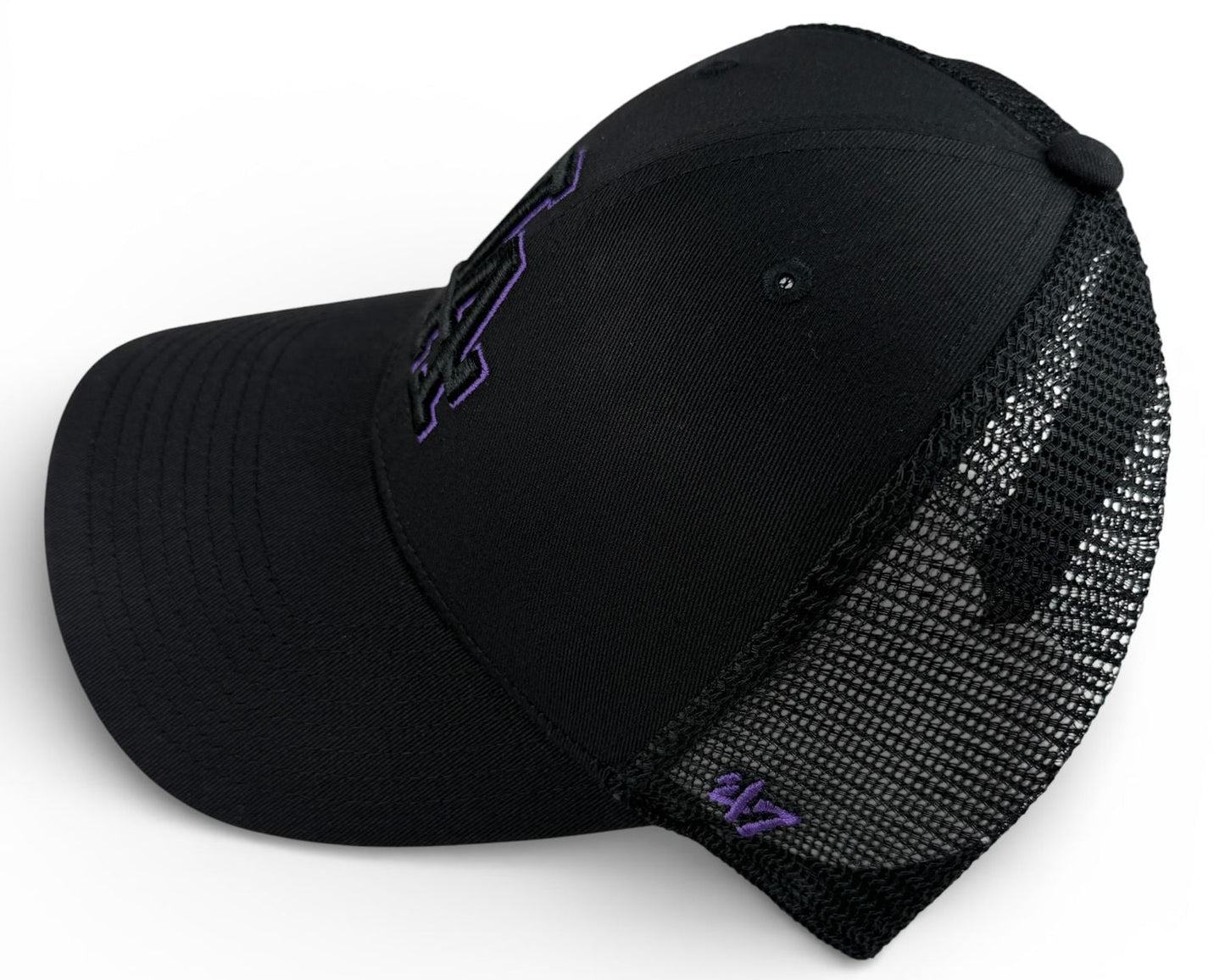 Los Angeles Dodgers Trucker Cap – '47 Brand Schwarz/Lila