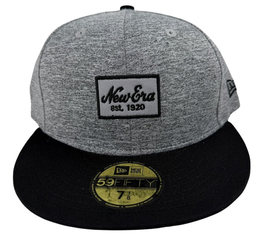 New Era – 59Fifty Fitted Cap "Est. 1920" Tech Jersey (Grey/Black) – Größe 7 1/8