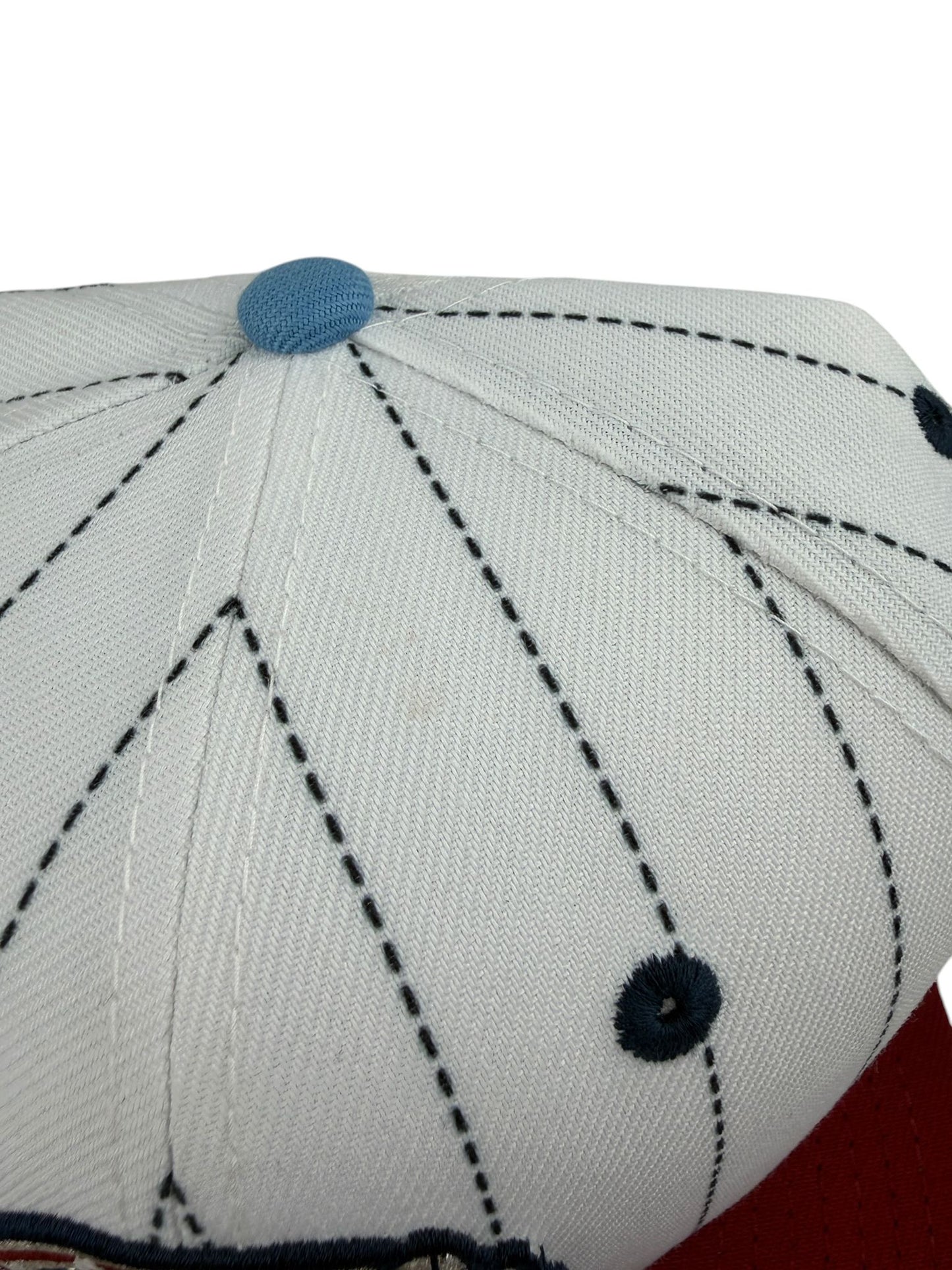 New Era x Houston Astros – 7 5/8 59Fifty Fitted "Apollo 11" Pinstripe (White/Red) – Größe 7 5/8