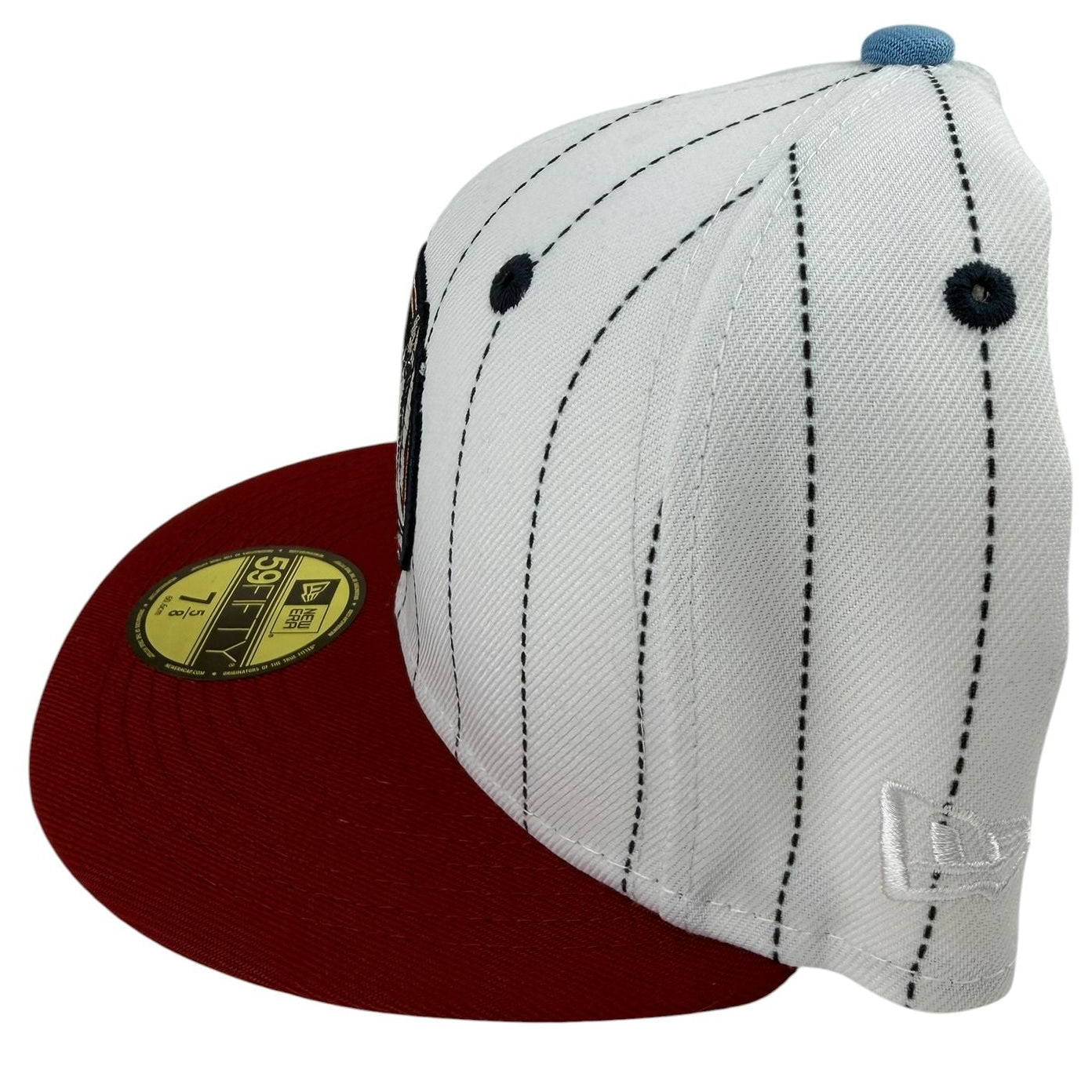 New Era x Houston Astros – 7 5/8 59Fifty Fitted "Apollo 11" Pinstripe (White/Red) – Größe 7 5/8
