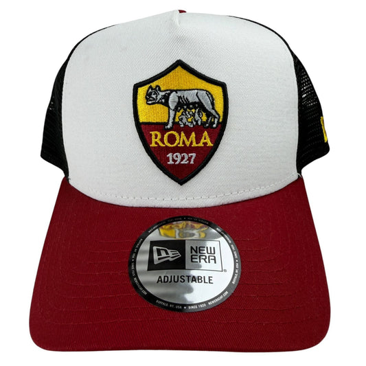 New Era x AS Roma – Core EL Trucker Cap (White/Red/Black)