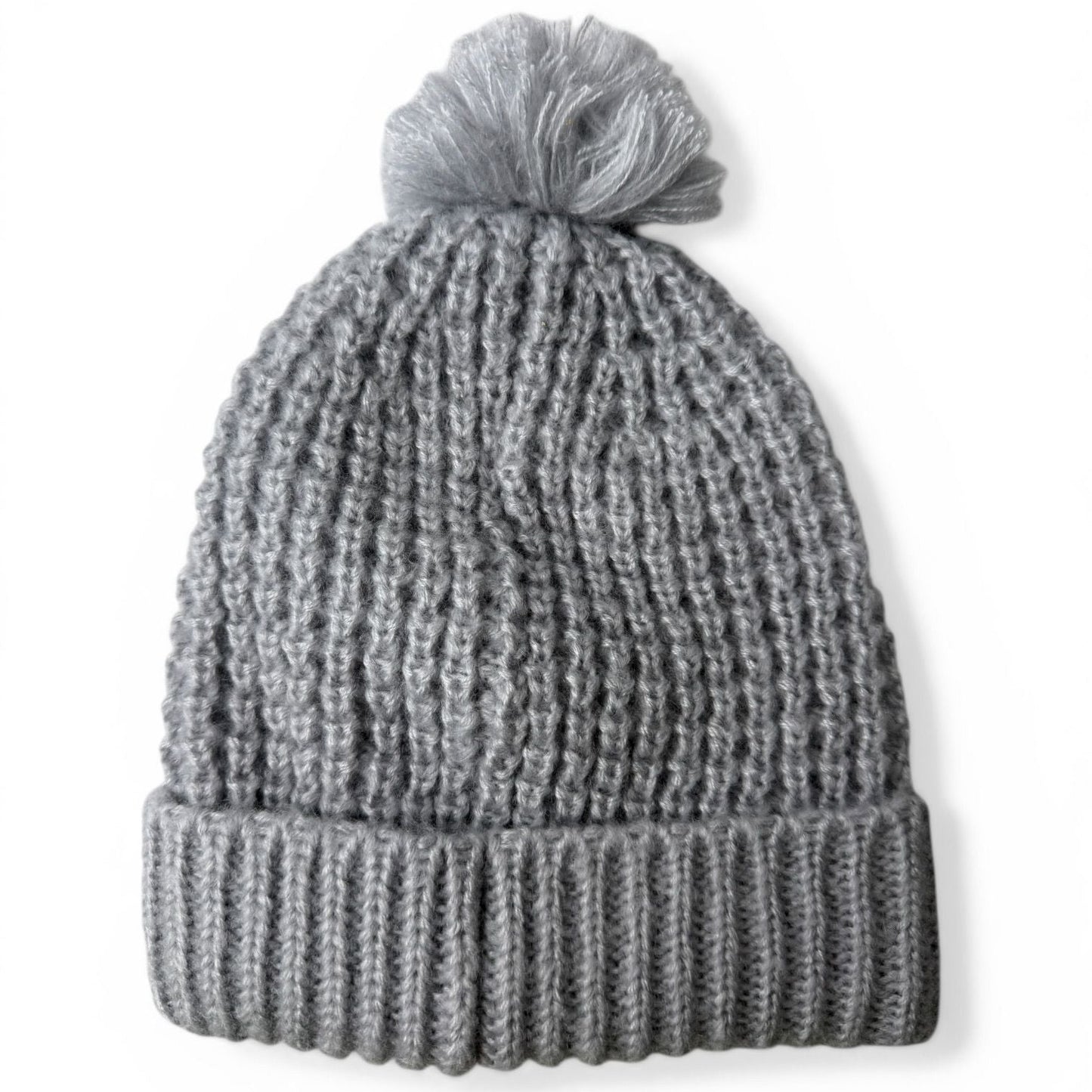 New Era NY Yankees Womens Pom Beanie Grau