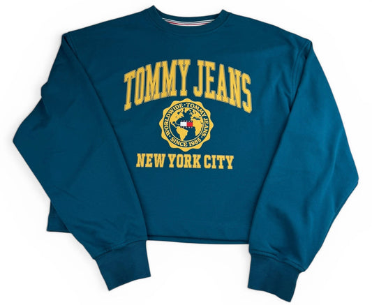 Tommy Jeans Worldwide Crewneck Sweatshirt – Teal