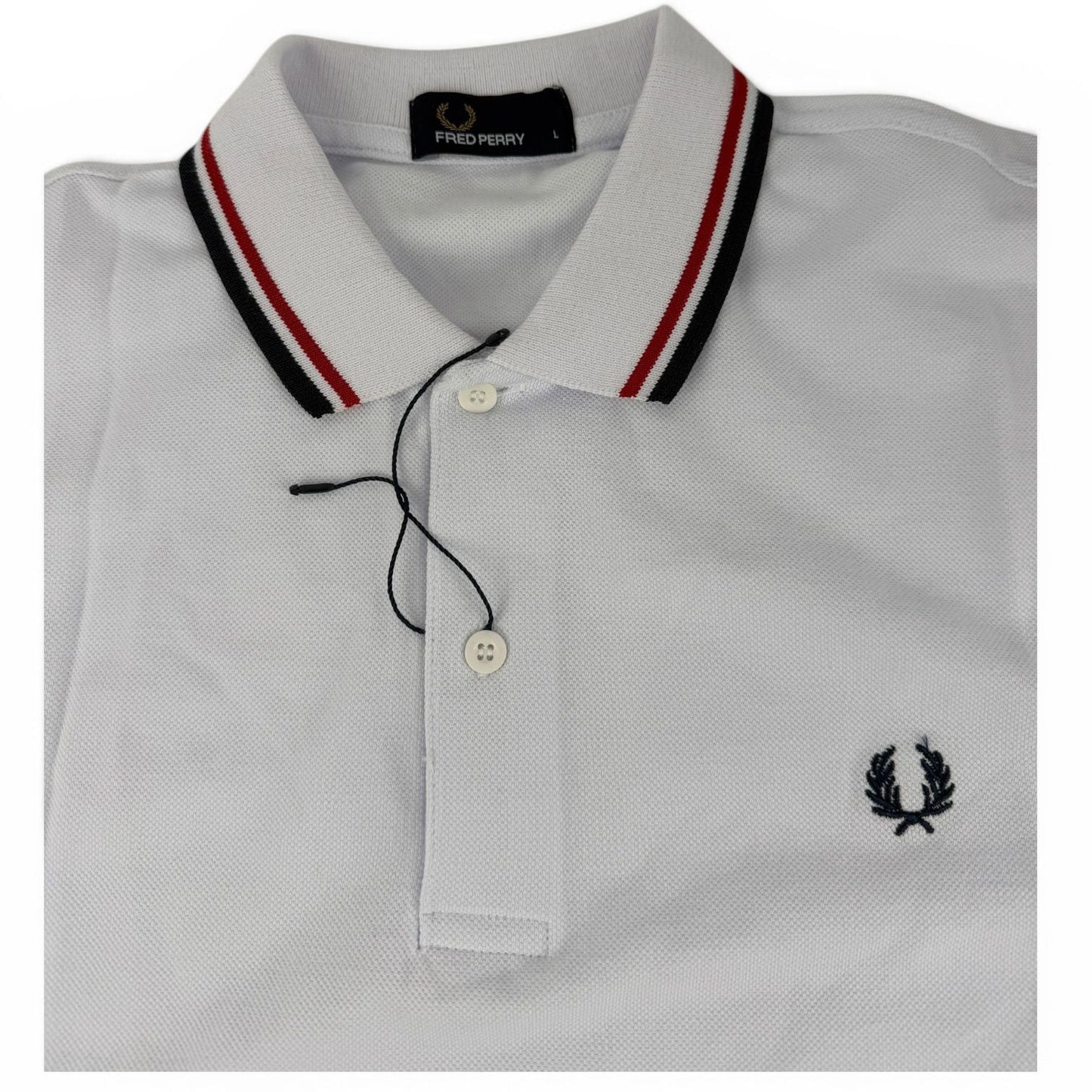 Fred Perry Twin Tipped Polo – Weiß