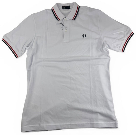 Fred Perry Twin Tipped Polo – Weiß