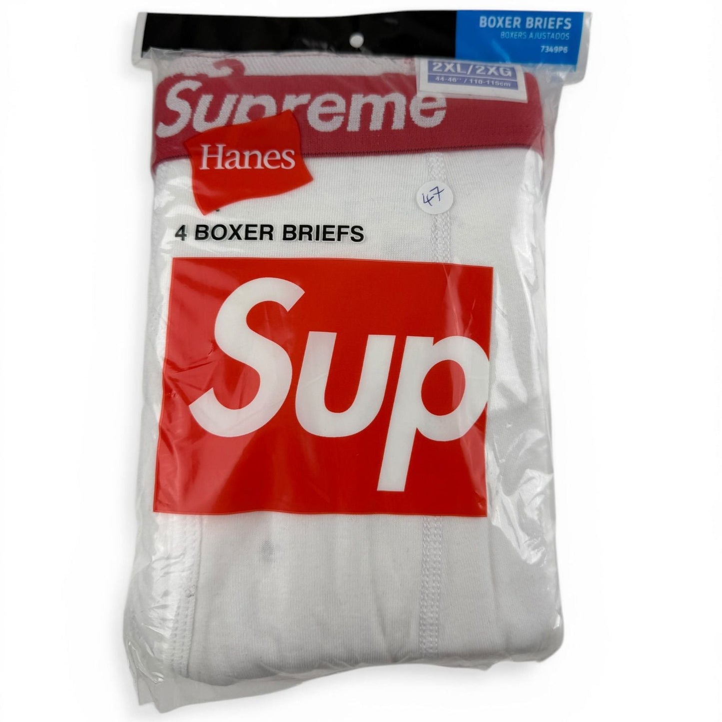 Supreme x Hanes Boxer Briefs 4er-Pack – Weiß XXL