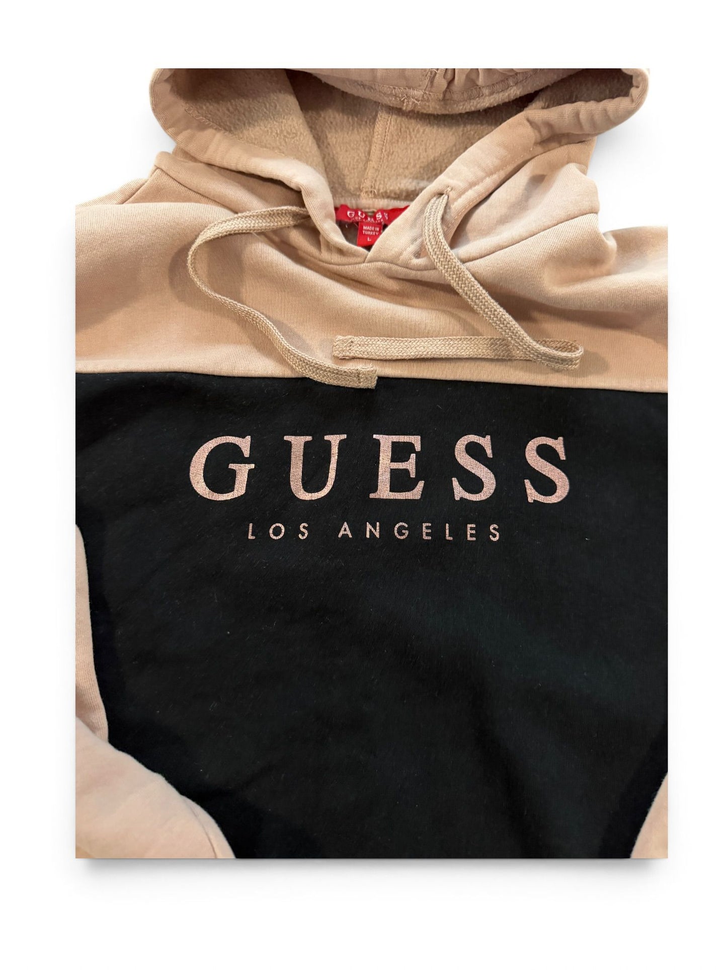 Guess Los Angeles Hoodie – Beige/Schwarz
