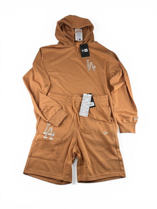 New Era LA Dodgers Set – Hoodie & Shorts Camel