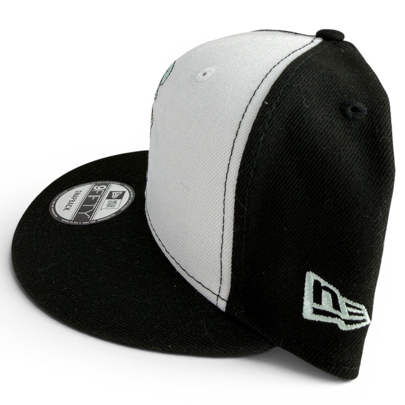 New Era 9FIFTY Snapback Cap Squidward Schwarz/Weiß