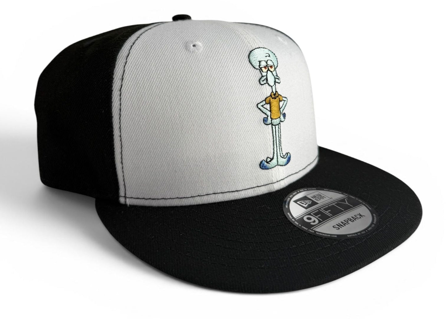 New Era 9FIFTY Snapback Cap Squidward Schwarz/Weiß
