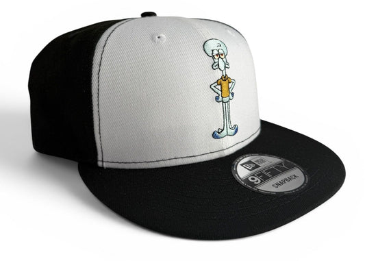 New Era 9FIFTY Snapback Cap Squidward Schwarz/Weiß