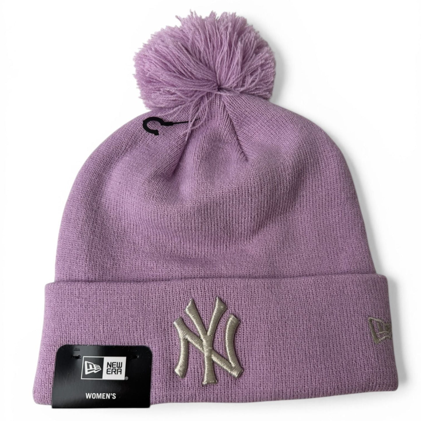 New Era NY Yankees Womens Pom Beanie Lila