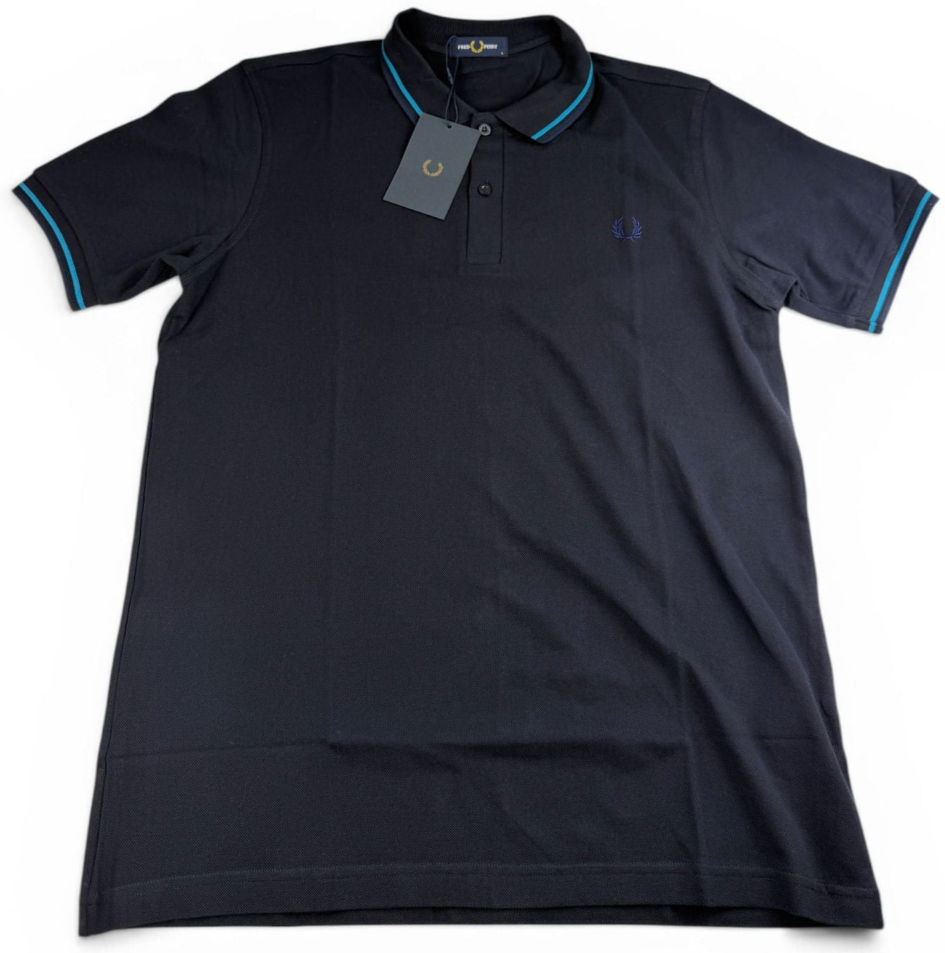 Fred Perry Twin Tipped Polo Shirt – blau/Türkis