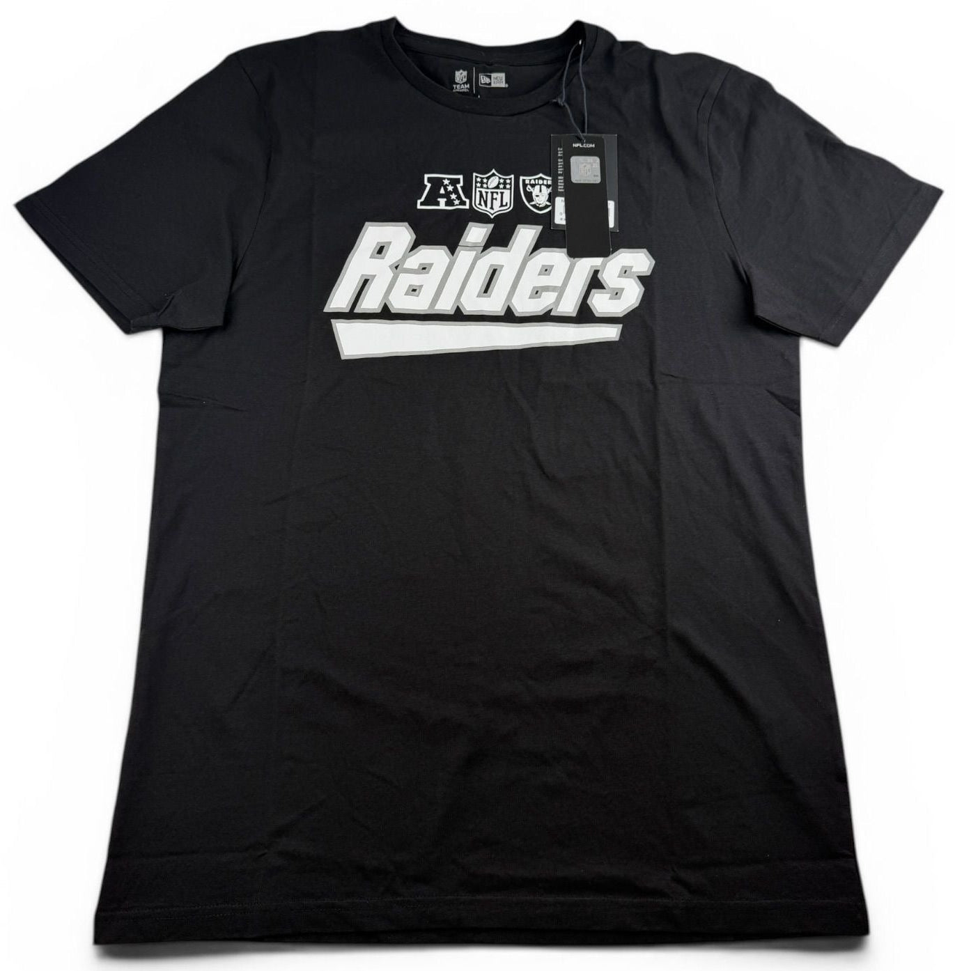 New Era NFL Las Vegas Raiders Script T-Shirt – Schwarz L