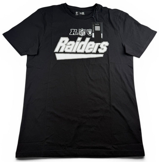 New Era NFL Las Vegas Raiders Script T-Shirt – Schwarz L